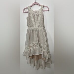Joyfolie Cream Lace Dress